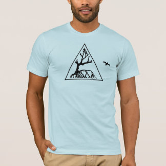 Utslagsplats för logotyp för sommarMangroveträd Tee Shirt