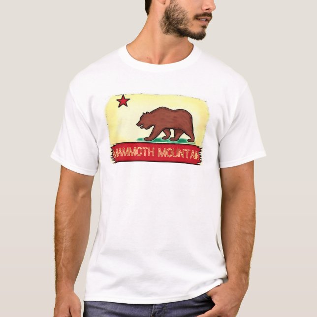 Utslagsplats för Mammoth Mountain Kalifornien Tee (Framsida)