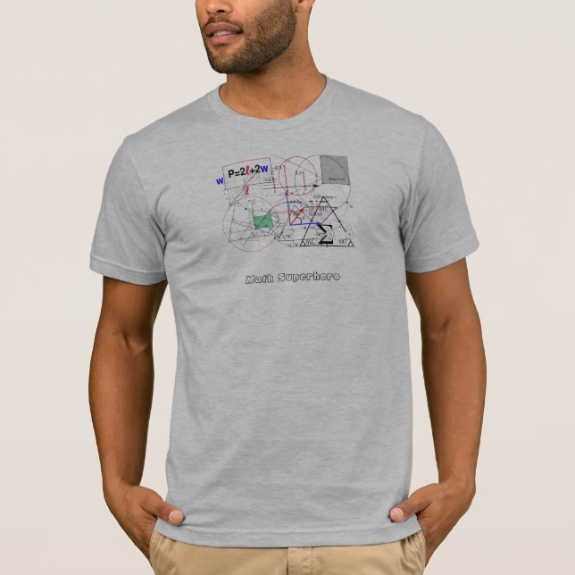 Utslagsplats för MathSuperheroanpassningsbar Tee (Framsida)