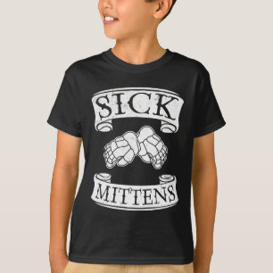 Utslagsplats för Mittens för rolig hockeySlang T Shirt