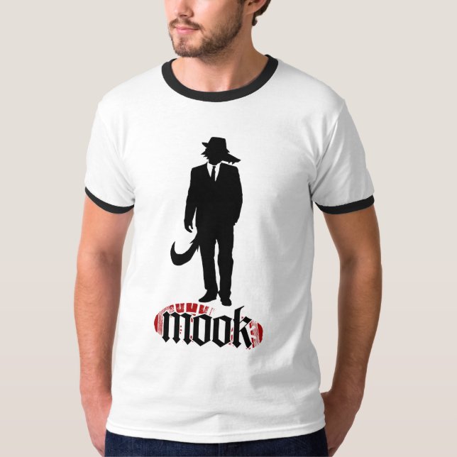 Utslagsplats för Mook varglogotyp T-shirt (Framsida)