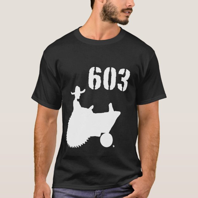 Utslagsplats för mörk 603 t-shirt (Framsida)