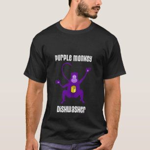 UTSLAGSPLATS FÖR MÖRK FÖR LILAAPADISKARE TEE SHIRT
