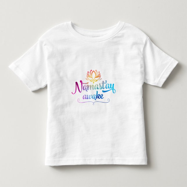 Utslagsplats för Namaste rolig Tee Shirt (Framsida)