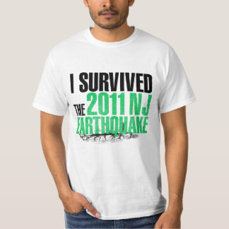 Utslagsplats för NJ-jordskalvöverlevande T-shirt