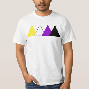 Utslagsplats för Nonbinary pridetriangel Tee