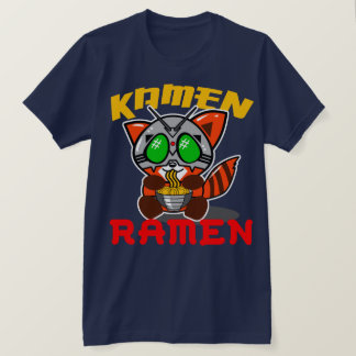UTSLAGSPLATS FÖR PANDA FÖR KAMEN-RAMEN RÖD T-SHIRT