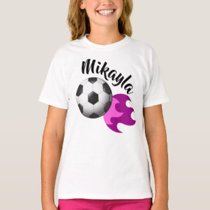 Utslagsplats för personligflickafotboll t shirt