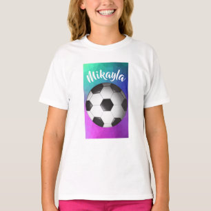 Utslagsplats för personligflickafotboll t shirt