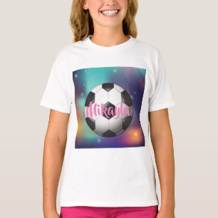 Utslagsplats för personligflickafotboll t shirt
