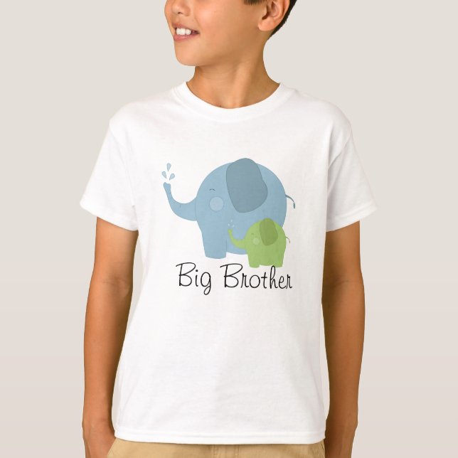 Utslagsplats för pojkar för storebrorblått- och tee shirt (Framsida)