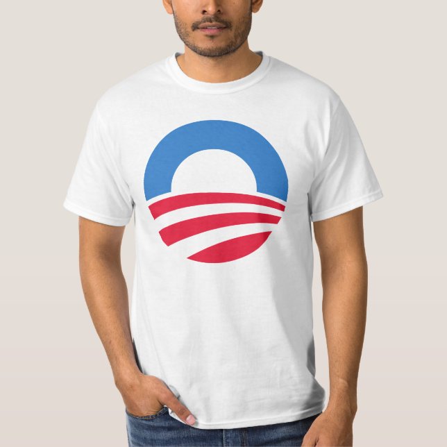 Utslagsplats för presidentBarack Obama logotyp Tee (Framsida)