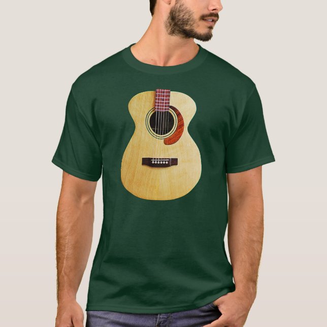 Utslagsplats för RavenSoundWorks mini- jumbogitarr T-shirt (Framsida)