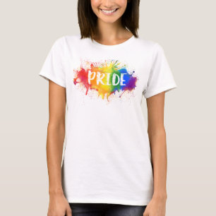 Utslagsplats för regnbåge för vattenfärg för t shirt