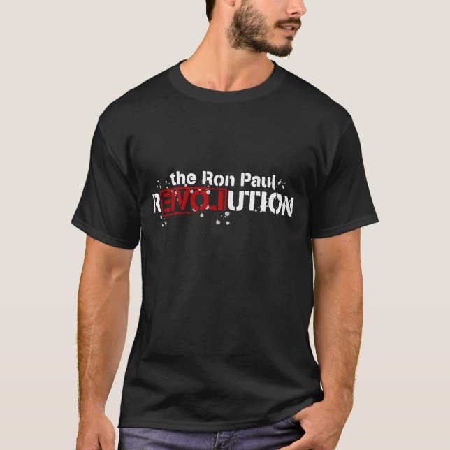 Utslagsplats för Ron Paul revolutionmörk Tröja (Framsida)