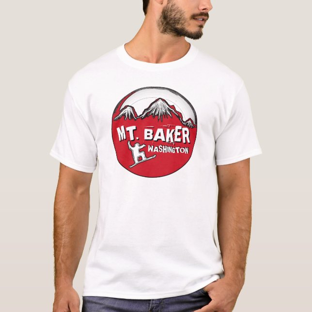 Utslagsplats för snowboard för t shirt (Framsida)