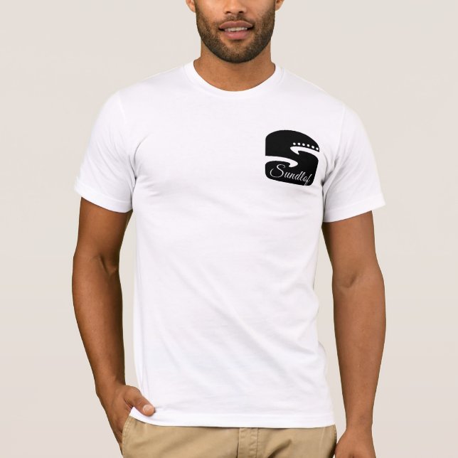 Utslagsplats för Sundlof gitarrlogotyp T Shirt (Framsida)