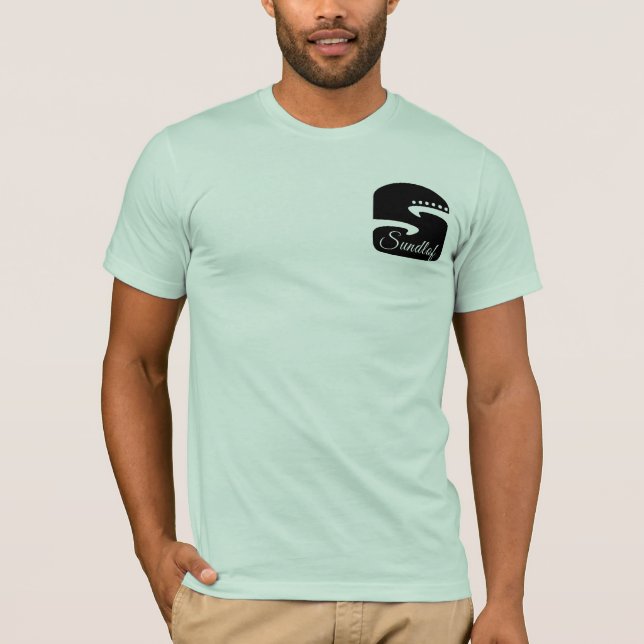 Utslagsplats för Sundlof gitarrlogotyp T Shirt (Framsida)