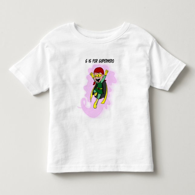 Utslagsplats för SuperheroLucy småbarn Tee Shirt (Framsida)