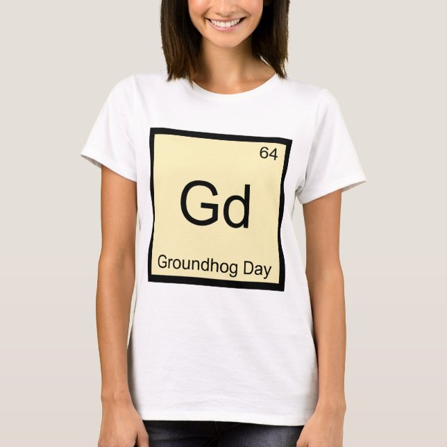 Utslagsplats för symbol för inslag för Gd - Tee Shirt (Framsida)