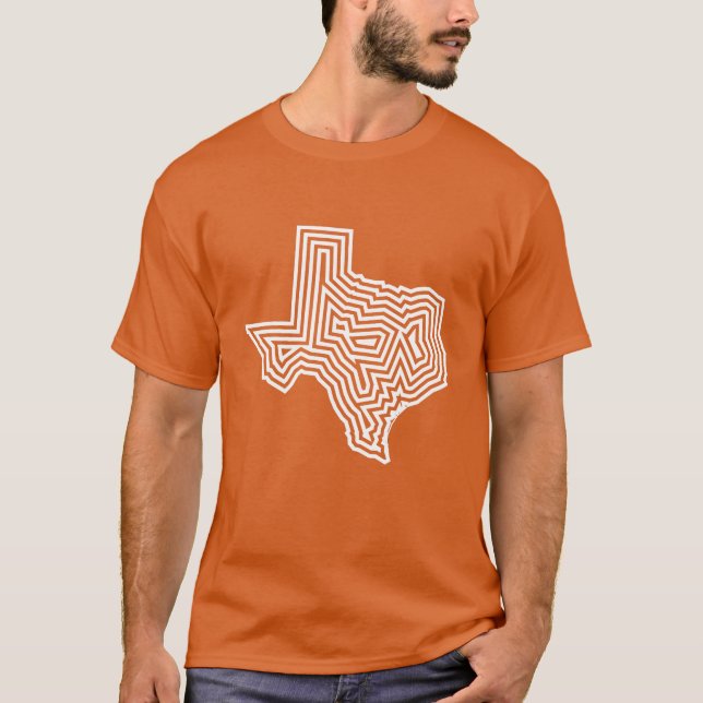 Utslagsplats för Texas vitbristning T-shirt (Framsida)