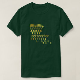Utslagsplats för tryck för Louisiana Cajun T-shirt