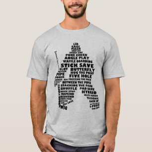 Utslagsplats för typografi för Goalie för T Shirt