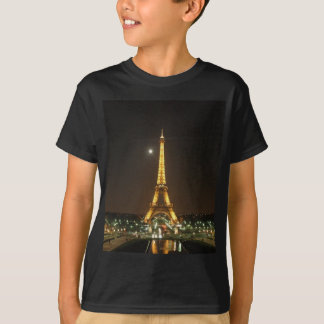 Utslagsplats för ungdom för Eiffel torn@ natt Tröja
