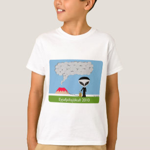 Utslagsplats för unge för islandvulkan 2010 tee