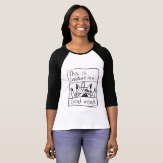 Utslagsplats för varelsekattbaseball t shirt