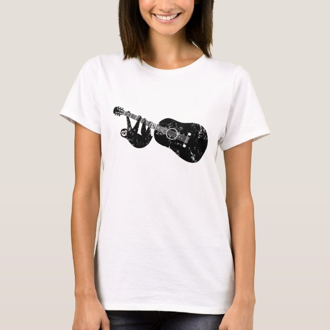 Utslagsplats för vintageslothgitarr tee shirt (Framsida)