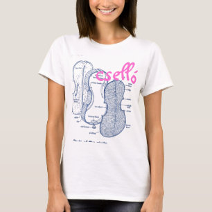 Utslagsplats för violoncellfioltShirt T Shirt