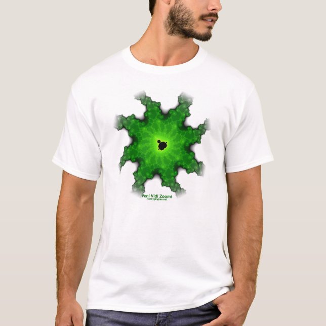 Utslagsplats för vit för malMandelbrot fractal Tröja (Framsida)