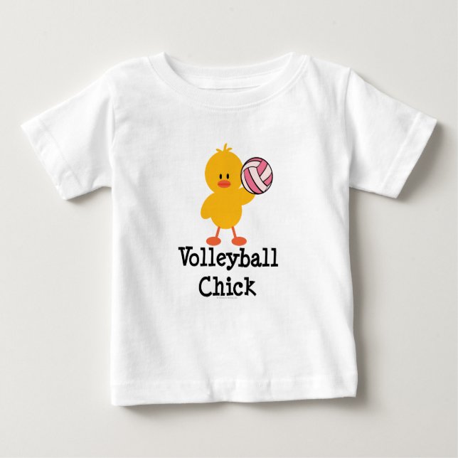 Utslagsplats för volleybollchickspädbarn tee shirt (Framsida)