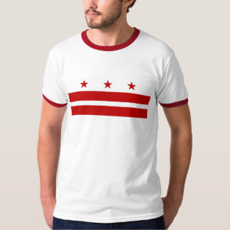 Utslagsplats för Washington DC-flagga T-shirt