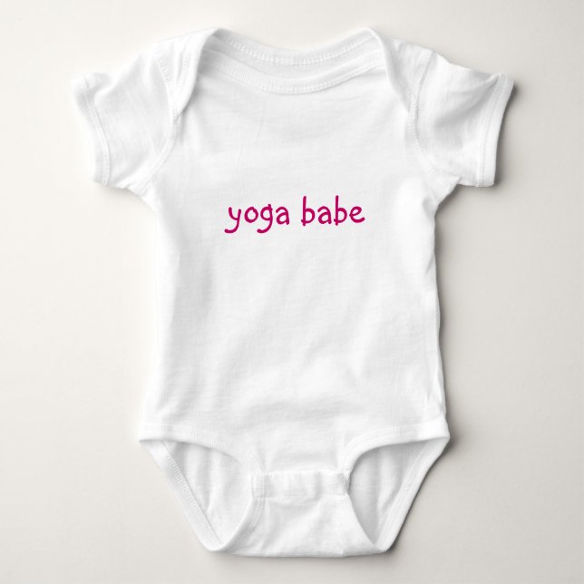 Utslagsplats "för YogaBabe" baby Tee (Framsida)