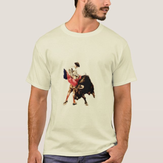 Utslagsplats med Bullfightingtrycket Tee (Framsida)
