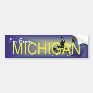 UTSLAGSPLATS mig förmiddag från Michigan Bildekal