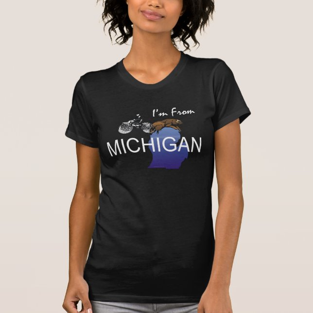 UTSLAGSPLATS mig förmiddag från Michigan Tee Shirt (Framsida)