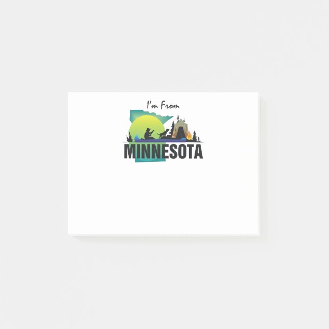 UTSLAGSPLATS mig förmiddag från Minnesota Post-it Block (Framsida)