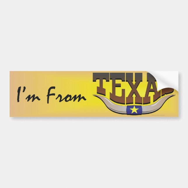 UTSLAGSPLATS mig förmiddag från Texas Bildekal (Framsidan)