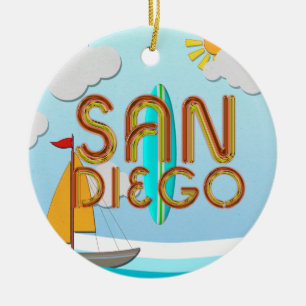 UTSLAGSPLATS San Diego Julgransprydnad Keramik