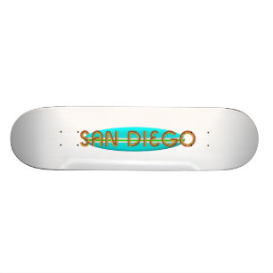 UTSLAGSPLATS San Diego Old School Skateboard Bräda 18 Cm