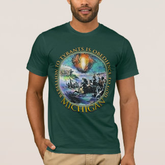 Utslagsplats-skjortor för Michigan Teaparty T-shirt