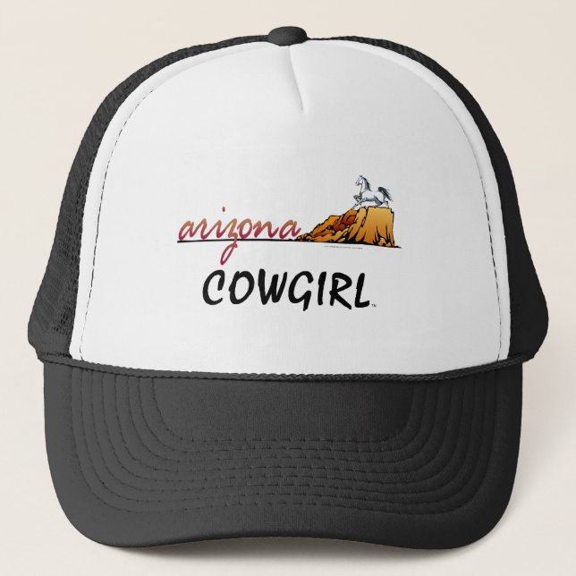 UTSLAGSPLATSArizona Cowgirl Truckerkeps (Framsida)