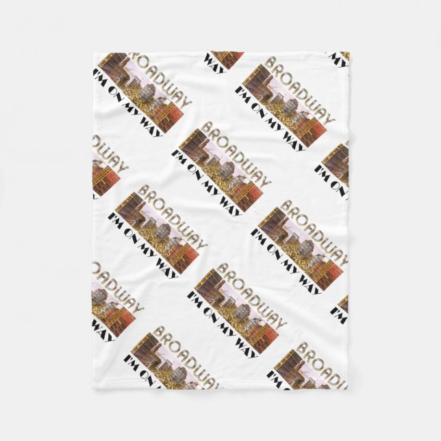 UTSLAGSPLATSBroadway stjärna Fleecefilt (Framsidan)