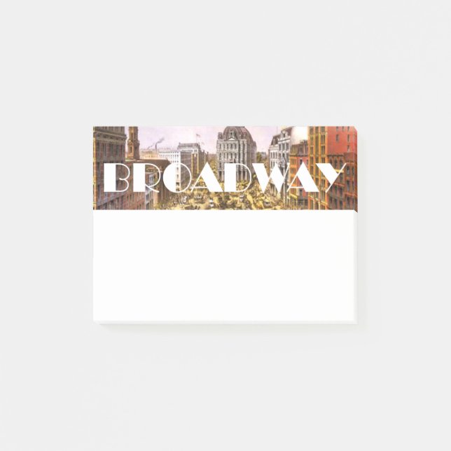 UTSLAGSPLATSBroadway stjärna Post-it Block (Framsida)