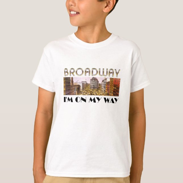 UTSLAGSPLATSBroadway stjärna Tee Shirt (Framsida)
