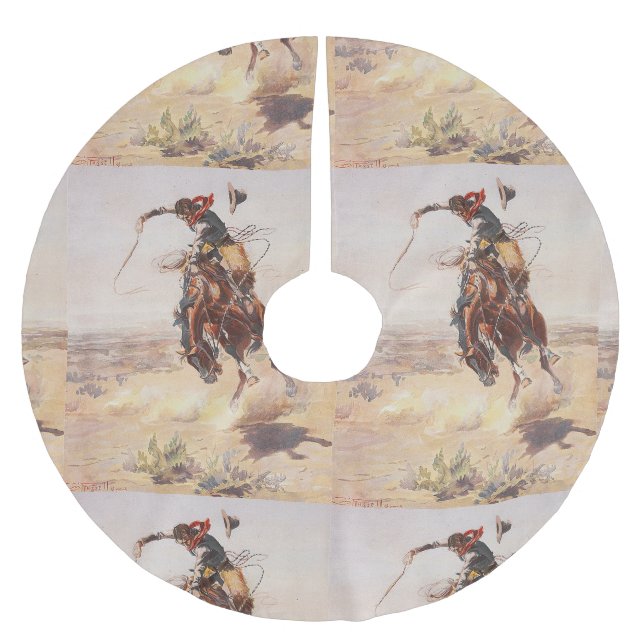 UTSLAGSPLATSCowboyliv Julgransmatta Borstad Polyester (Framsidan)