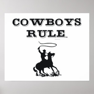 UTSLAGSPLATSCowboys härskar Poster